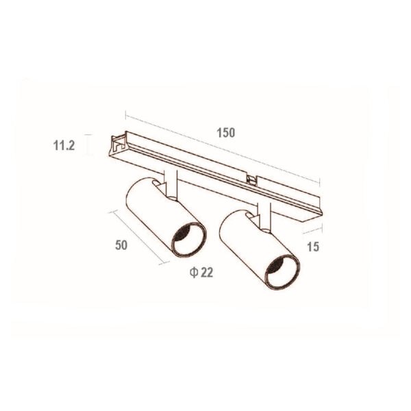 ⁦סלים טראק דאבל ספוט – SLIMTRACK DOUBLE SPOT⁩ – תמונה ⁦2⁩